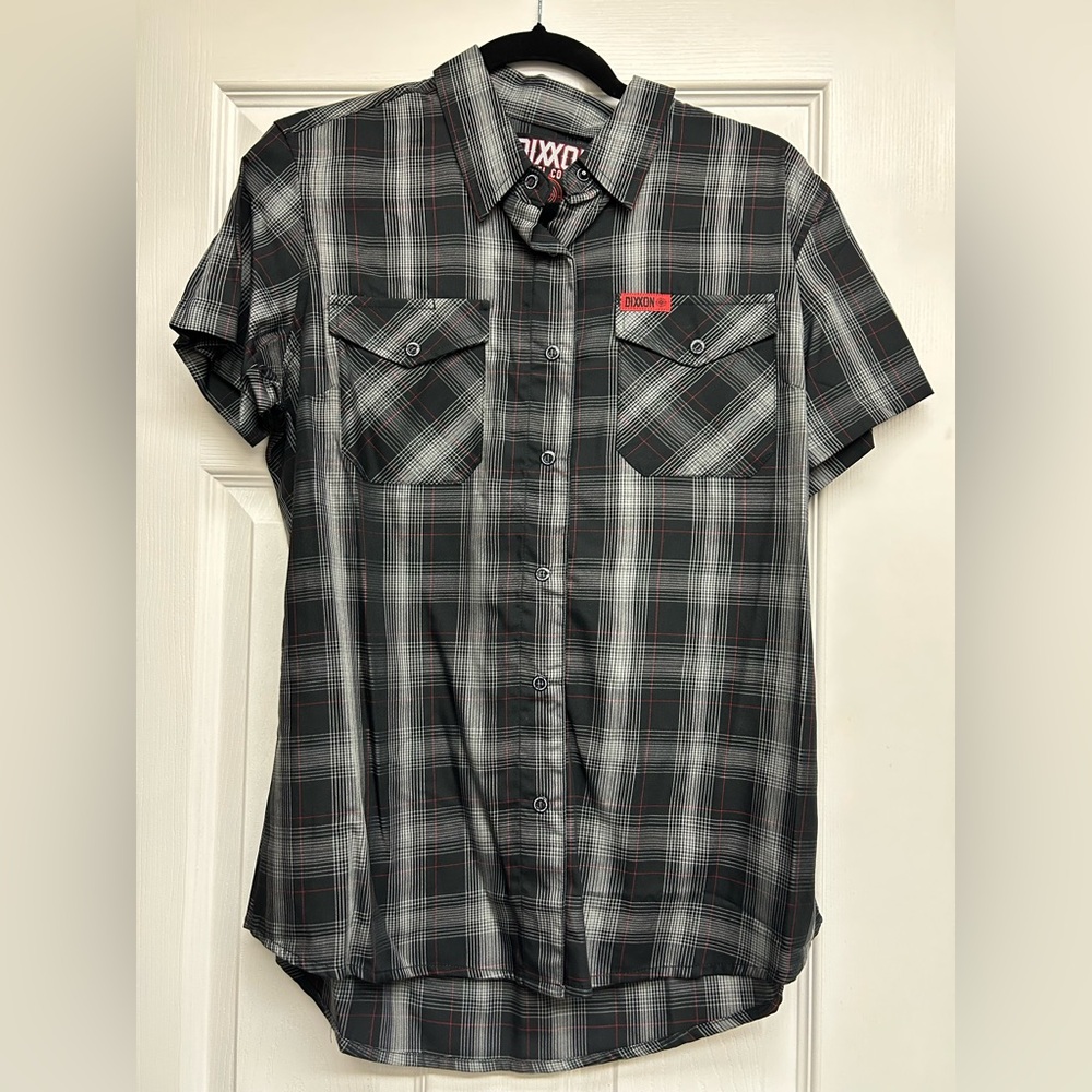 DIXXON women’s  Black and Gray shirt NWOT